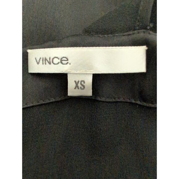 Vince Silk Slip Dress XS Sheer Mesh Satin XS Evening Minimalist Party Cocktail - Picture 4 of 6